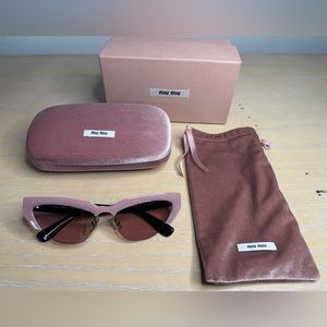 Authentic Miu Miu Pink Sunglasses